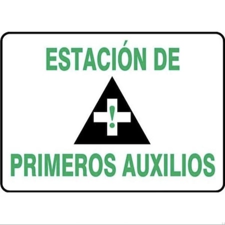 Accuform SAFETY SIGN FIRST AID STATION 10 X SHMFSD960VP SHMFSD960VP